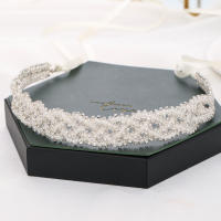 Diadema De Perlas Y Rhinestones Para Mujer Accesorio De Boda Diseño Nuevotienda Encantadora Para Casamiento Fiesta Aniversario - details 2