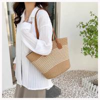Bolso de paja premium para mujer - Tote de verano estilo boho, diseño exclusivo para playa y looks urbanos（42*28*13cm） - details 10