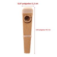 1Pc Flauta De Madera Kazoo Fácil De Aprender Y Jugar Para Principiantes Instrumento De Accompagnement Simple - details 16