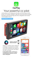 BQCC 7" 2Din Reproductor MP5 Para Coche Con Carga USB RDS Luz Colorida Android AUTO CarPlay BT Radio FM Mirrorlink FS02W - details 3