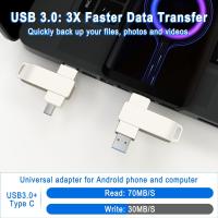 Unidad flash USB C de 256 GB: unidad flash OTG USB 3.0 + USB C 2 en 1, unidad de salto de metal Memory Stick tipo C de alta velocidad para teléfono Android, computadora, MacBook, tableta, PC - details 4