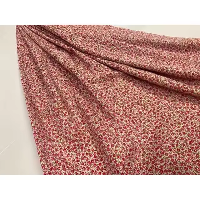 Tela de algodón, telas de FLORES LIBERTY FUCSIA, telas de popelin, telas regionales, telas de manualidades, 1 metro x 150 cms - 1