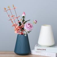 Vaso De Flores Moderno De Plástico Estilo Nórdico Imitación Cerámica Para Decoración Del Hogar Y Sala De Estar - details 6