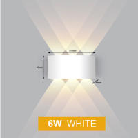 Lámpara De Pared Nórdica LED De Aluminio Para Interior Y Exterior IP65 Blanca Y Negra Moderna Para Pasillos Escaleras Dormitorio Baño Iluminación Diaria - details 2