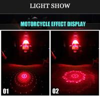 Luces LED Para Coches Camiones Y Motocicletas 12V 24V Patrón De Rayos Láser Advertencia De Colisión Trasera Luz De Fondo Para Carros - details 6