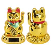 Adorno De Gato Felino Solar Iluminación Inducción Brazo Balanceante Estatua Japonesa De Suerte Para Decoración De Casa Coche Oficina - details 9