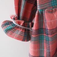 Conjunto De 2 Vestidos Para Niñas Con Colgante De Conejo Estilo Princesa De Primavera Y Otoño Largo Con Mangas Plaid Gran Escote Vestido De Algodón Y Poliéster - details 7