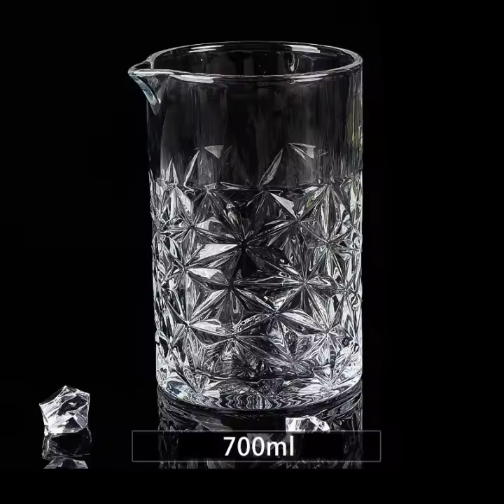 Vaso De Whiskey 700ml Taza De Mezcla De Cocktails Profesional Cristal Herramienta De Barra Para Bartender Eco-amigable - 1