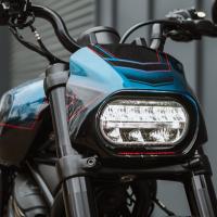 Faro Frontal Negro Brillante Para Motocicleta Cubierta De Faro De Estilo Sportster S 1250 RH1250 Para Harley 2021-2023 - details 0