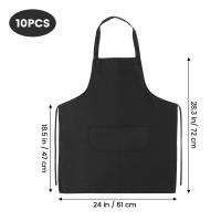 10 Pcs Delantal De Cocina Con Babero Para Hombres Y Mujeres Delantal De Tela De Poliéster Para Cocina Doméstica Y Trabajo - details 5
