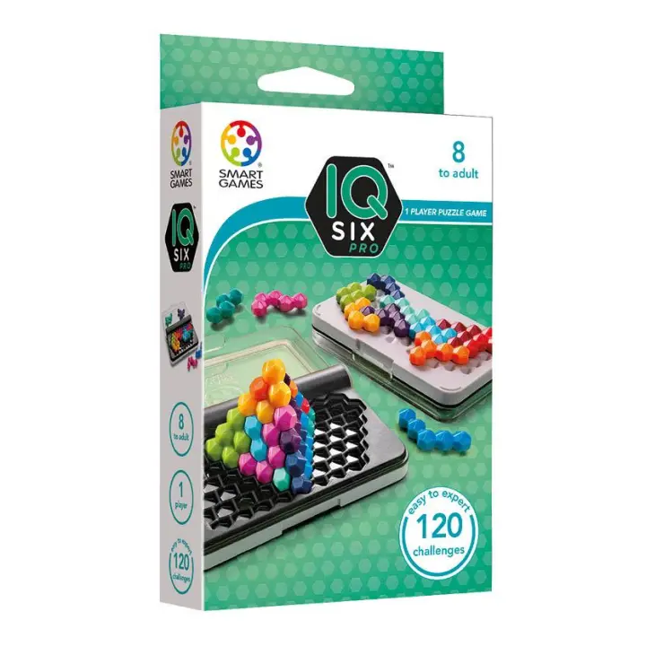 Smart Games- IQ Six Pro | Rompecabezas Niños | Juegos De Mesa Niños 8 Años O Más | Juego Mesa 120 Desafíos | Juegos Infantiles| Juegos Educativos - 1