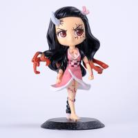 Figura De Anime Demon Slayer 13-15cm Nezuko Tanjirou Zenitsu Inosuke Kyoujurou Giyuu Qposket PVC Juguete Modelo Para Niños Regalo - details 11