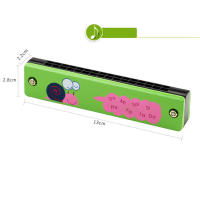 Harmonica De Madera Con 16 Orificios Juguete Educativo Para Niños Instrumento Musical Ligero Accesorios De Harmonicas - details 6