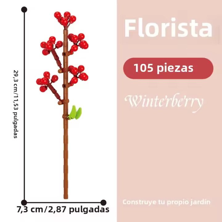 Bloques De Construcción De Bouquet De Flores Para Niñas Serie De Bloques Para Decoración Del Hogar Flores Eternas Juguetes Para Niños - 1
