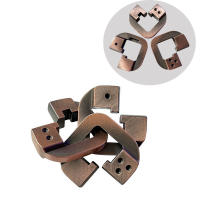 Rompecabezas De Cadena IQ Para Adultos Y Niños Juego De Lógica Y Ingenio Bloque De Metal Desafío Mental Geométrico - details 2