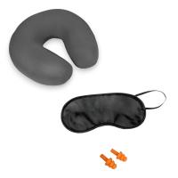 Pack de Viaje para Dormir Almohada Antifaz Tapones de Oídos 3 Colores de Almohada Pack Ideal para Descansar Mientras Vuelas - WiAAM,AM3. - details 2