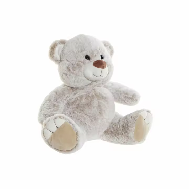 Peluche DKD Home Decor Marrón Beige Multicolor Plástico Oso 29 x 24 x 29 cm - 1