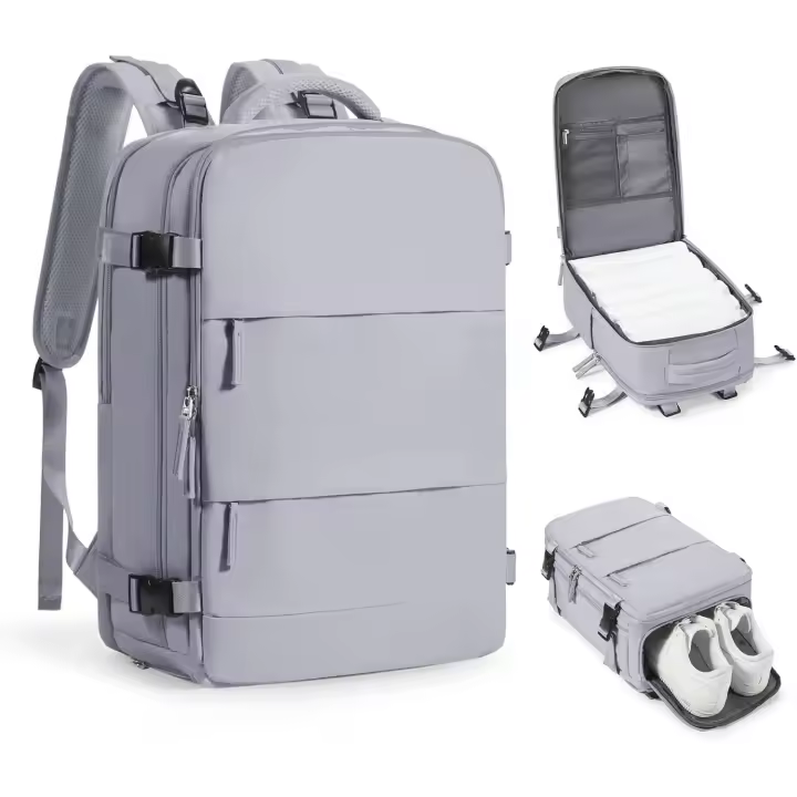 Mochila de viaje para cabina de avión 40x20x25, bolsa de mano, aprobada para aviones, para artículos personales, para hombre o mujer, 18 x 14 x 8 pulgadas - 1