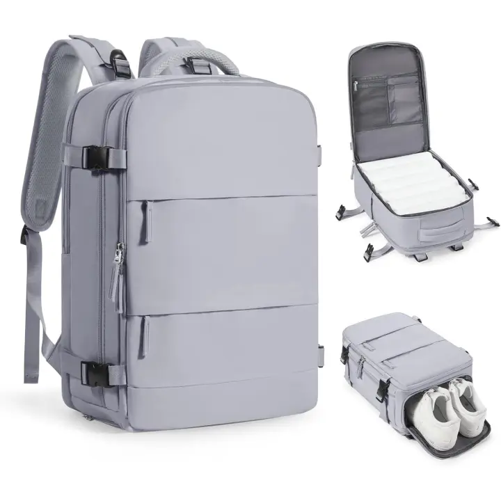 Mochila de viaje para cabina de avión 40x20x25, bolsa de mano, aprobada para aviones, para artículos personales, para hombre o mujer, 18 x 14 x 8 pulgadas - 1