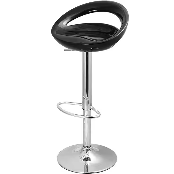 Taburete FLIT (M), cromado, abs negro - 1