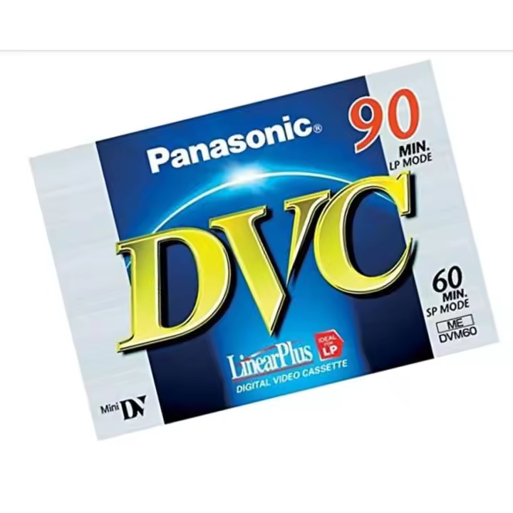 Cinta mini DV Panasonic 60-LP90 para grabación de video digital de alta calidad - 1