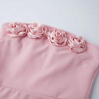 Falda Larga De Encaje Para Mujer Sin Espalda Con Cintura Ajustada Y Flecos Moda Casual De Verano Polyester Silueta Recta - details 2
