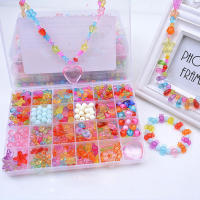 Juguetes De Perlas DIY Para Niñas Con Conjunto De Accesorios 24 Cajas Hacer Joyería Y Pulseras Creativo Regalo Para Niños - details 15