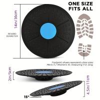 Tablero De Equilibrio De Yoga 1 Pc Equipo De Fitness Para Rehabilitación Sensorial Material De Goma Tamaño Adecuado Para Entrenamiento Core - details 0