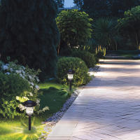Aktive - Set 2 balizas solares LED 6 lúmenes, emiten luz cálida, iluminación ambiental con estaca, sin cableado, alcance 1 metro, autonomía hasta 8 horas, resistente al agua (IP44), ideal para caminos y jardines - details 6