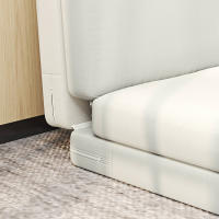 Sofá Cama plegable 3 en 1, Sofá Cama tapizado, Capacidad de carga hasta 240 kg, Dormitorio, Salón, Crema - details 1