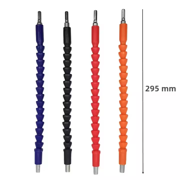 Adaptador Universal De Destornillador Flexible 295mm 360 Grados Con Varilla De Extensión Para Herramientas Eléctricas Accesorios De Broca Para Soldadura Y Reparación - 1