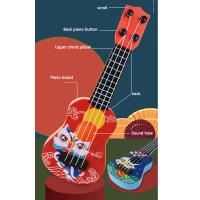 Ukelele Clásico De 4 Cuerdas Mini Para Niños Juguete Simulación Guitarra Infantil Principiante Iluminación Musical Pequeña Guitarra Para Entretenimiento - details 10