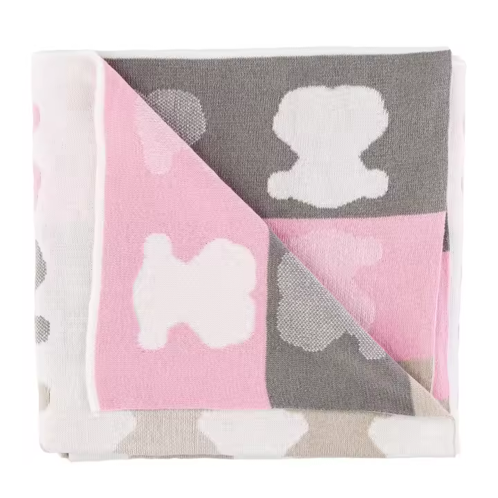 Manta reversible Multi Ositos Jaquard - 1
