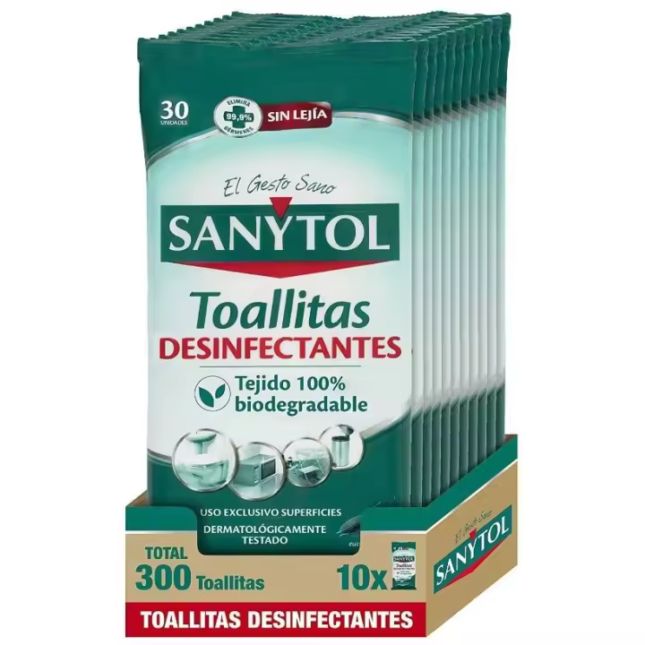 Sanytol Toallitas Desinfectantes Multiusos Pack 300 Toallitas - 1