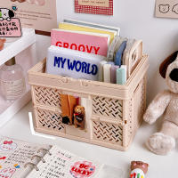 Cesta Plegable De Almacenamiento Multi-Funcional Mr. Paper Estilo INS Para Oficina Accesorios De Escritorio Organizador De Papelería - details 2