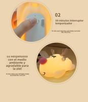 Lámpara De Noche LED Recargable USB En Forma De Setas Decoración De Mesa Para Habitación Jardín Regalo De Cumpleaños Para Niños Iluminación Animal Calabaza Lámpara De Noche Para Bebé - details 19