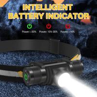 Linterna Frontal LED Potente 3000LM Impermeable Recargable USB D10 L2 Para Camping Pesca Torcha Frontal De Bicicleta Cueva Correr Senderismo - details 5