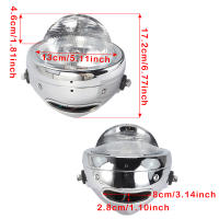 Faros De Motocicleta Universales Redondos 35W Retro Lámpara De Cobre Para Yamaha Suzuki Harley Honda CG125 Café Racer Bobber - details 1