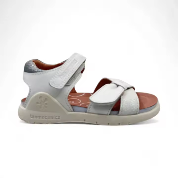 Sandalias marca Biomecanics para infantil en color blanco - 1
