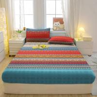Sábana Fitted Moderna Y Sencilla Con Estampado En Matriz De Poliéster 100% Cubierta De Cama Con Estampado (No Incluye Fundas Para Almohadas) - details 3