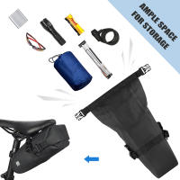 Bolsa De Sillín Para Bicicleta Gran Capacidad MTB Road Bike Accesorio De Almacenamiento Para Bicicleta Impermeable De Poliéster - details 2