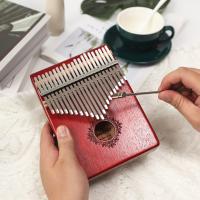 Piano De Uso De Uña Kalimba De Madera De Mahogany De Alta Calidad Portátil Para Niños Con Accesorios Regalo De Navidad 17/21 Teclas - details 2