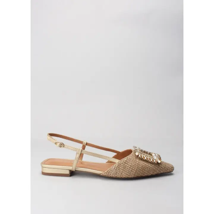 salon hebilla piedras rafia camel LODI - 1