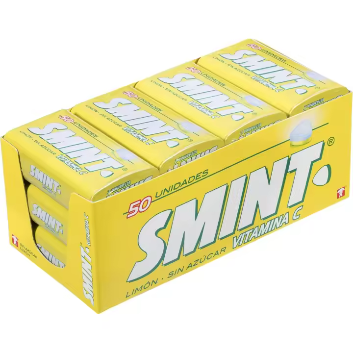 Smint Tin Fresa/ Limón/menta/Hierbabuena / Bubblefresh/vitamina-c  12 unidades de 35 g - 1