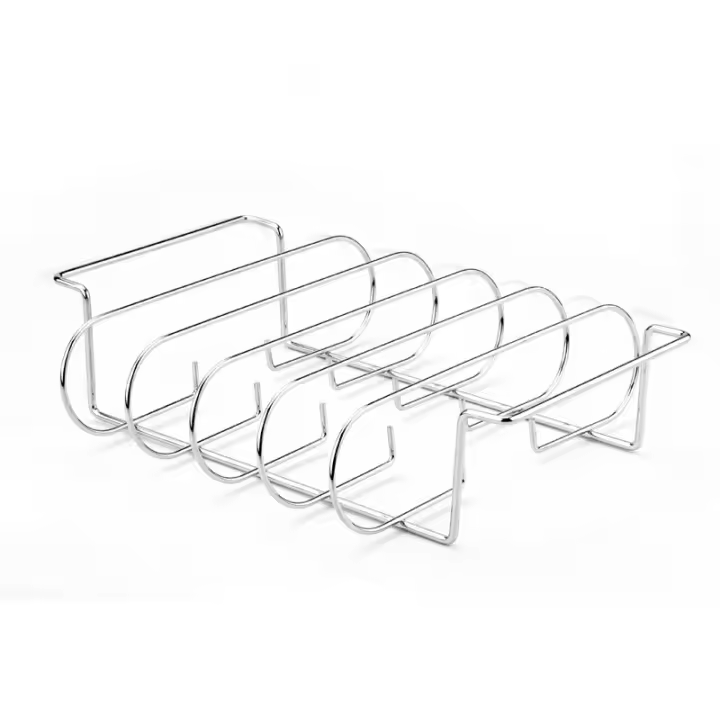 LMETJMA Racks Para Costillas De Barbacoa En Acero Templado Con Capa No Adhiere Herramienta De Asado Para Púa De Gas JT25t - 1