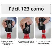 Abrepuertas Automático De Acero Inoxidable Con Imán Para Fiesta Y Barra Herramientas De Cocina Gadgets Ecológicos Metal - details 1