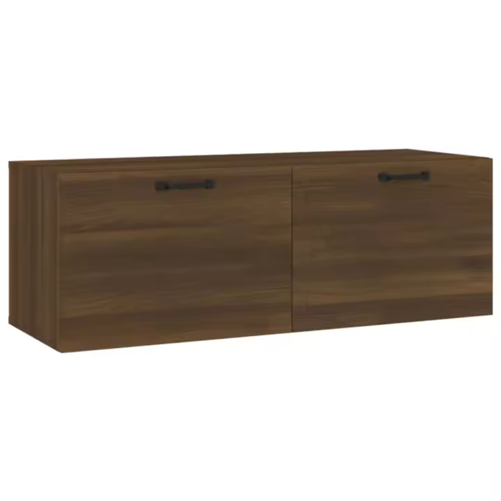 Armario pared madera contrachapada marrón roble 100x36,5x35 cm - 1