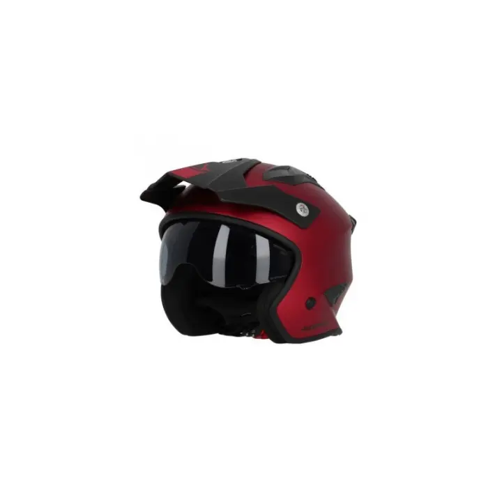 Casco Jet Trial Off-Road Acerbis Aria rojo metalizado fashion  2206 - 1