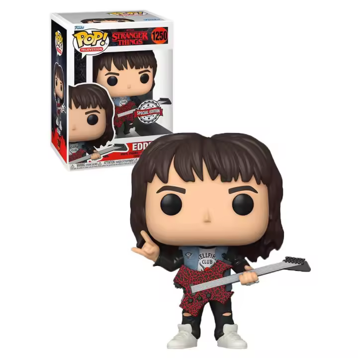 Stranger Things POP! TV Vinyl Figura Eddie with Guitar Special Edition 9 cm - 1