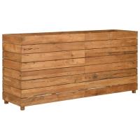 vidaXL Arriate elevado madera de teca reciclada y acero Dimensiones 50 x 40 x 38 cm,  100 x 40 x 38 cm,  150 x 40 x 38 cm y mas - details 5